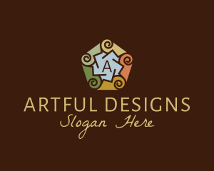 Swirly Decor Interior Design logo design