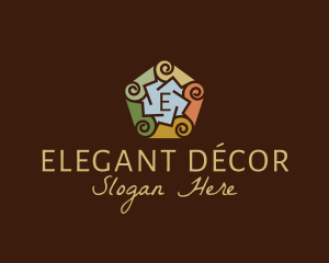 Swirly Decor Interior Design logo design