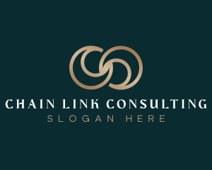 Loop Link Letter C logo design