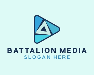 Digital Play Button logo design