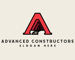 Road Tunnel Contractor logo design