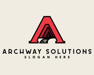 Road Tunnel Contractor logo design