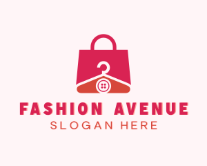Shopping Bag Hanger Button logo
