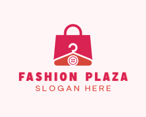 Shopping Bag Hanger Button logo