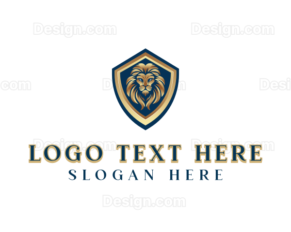 Elegant Lion Crest Logo