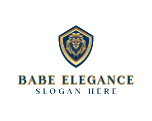 Elegant Lion Crest logo design