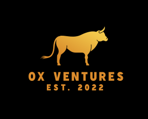 Golden Ox Bullfighting logo design