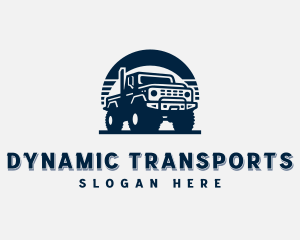 Truck Vehicle Transportation logo design