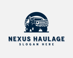 Truck Vehicle Transportation logo design