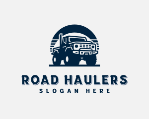 Truck Vehicle Transportation logo design