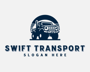 Truck Vehicle Transportation logo design