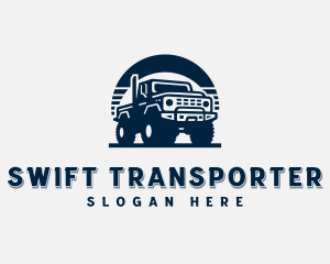 Truck Vehicle Transportation logo design