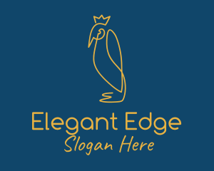 King Emperor Penguin  logo design