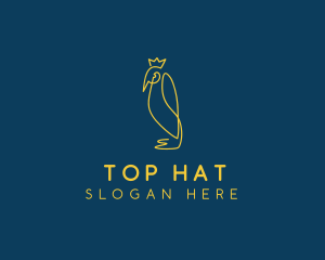 Crown Emperor Penguin  logo design