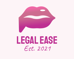Lipstick Chat Bubble  logo
