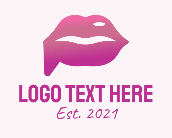 Lipstick Chat Bubble  logo