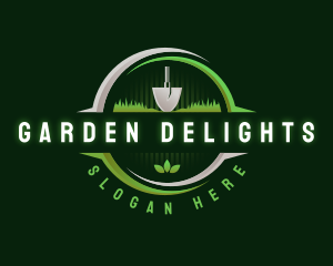 Gardening Landscape Shovel logo design