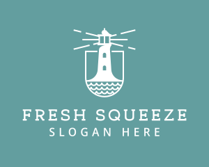 Classic Seaside Lighthouse logo design