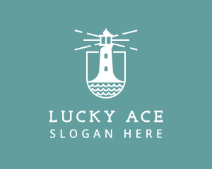 Classic Seaside Lighthouse logo design