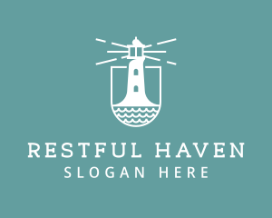 Classic Seaside Lighthouse logo design