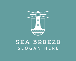 Classic Seaside Lighthouse logo design