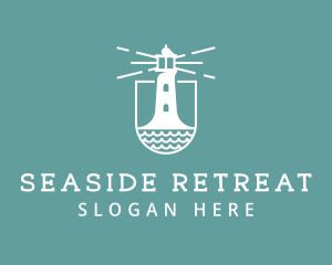 Classic Seaside Lighthouse logo