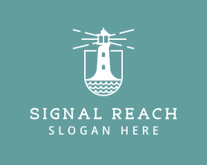 Classic Seaside Lighthouse logo design