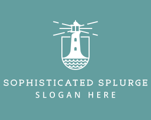 Classic Seaside Lighthouse logo design