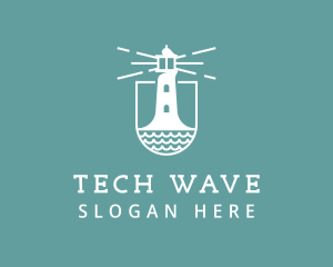 Classic Seaside Lighthouse logo design