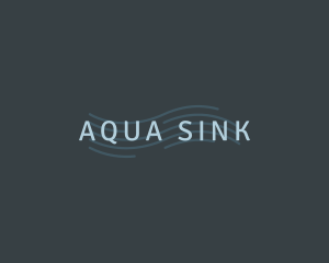 Ocean Aqua Wave  logo design