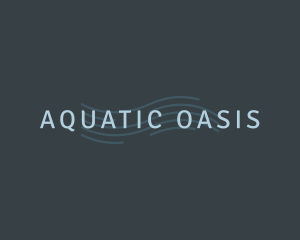 Ocean Aqua Wave  logo design