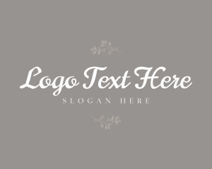 Elegant Floral Wordmark logo