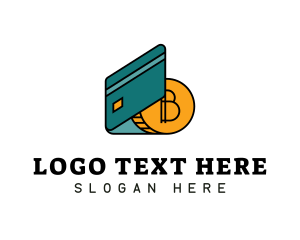 Credit Card Bitcoin logo design