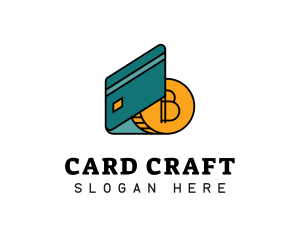 Credit Card Bitcoin logo design