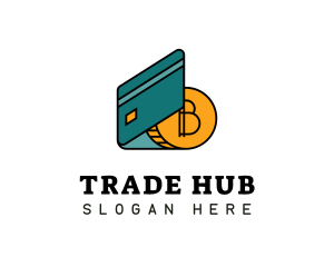 Credit Card Bitcoin logo design