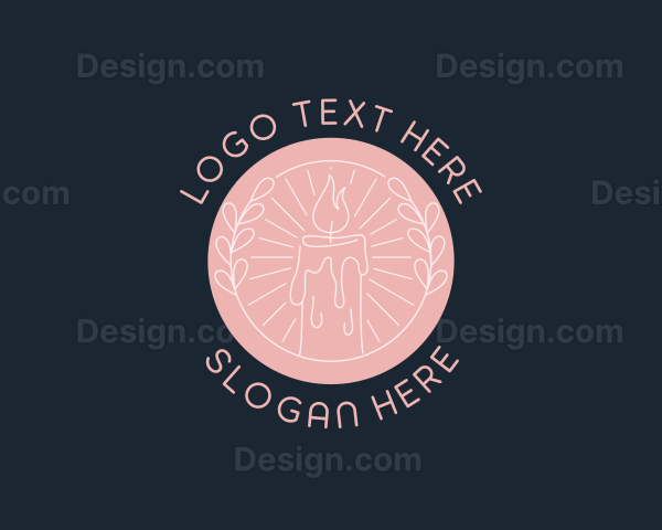 Decor Candle Wreath Logo