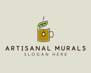 Green Tea Herbal logo design