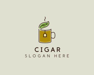 Green Tea Herbal logo design