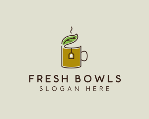 Green Tea Herbal logo design