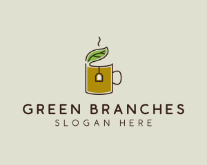 Green Tea Herbal logo design