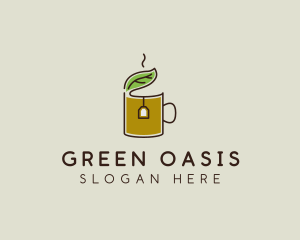 Green Tea Herbal logo design