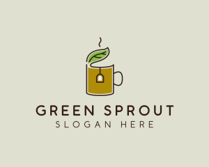 Green Tea Herbal logo design