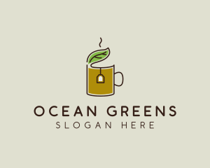 Green Tea Herbal logo design