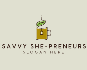 Green Tea Herbal logo design