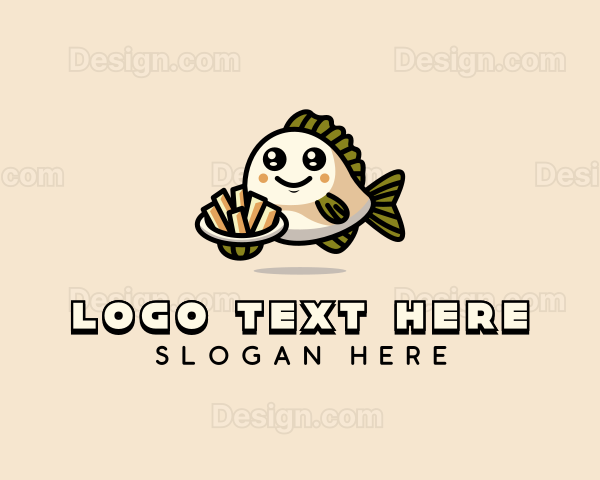 Fish Chips Cuisine Logo