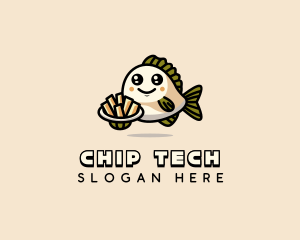 Fish Chips Cook logo design