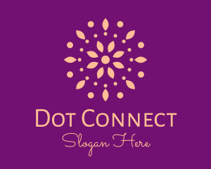 Pink Petals And Dots logo design