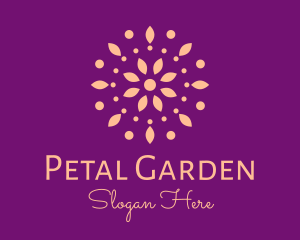 Pink Petals And Dots logo design