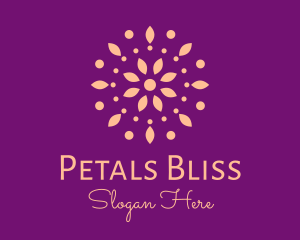 Pink Petals And Dots logo design