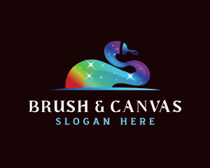 Paint Brush Rainbow logo